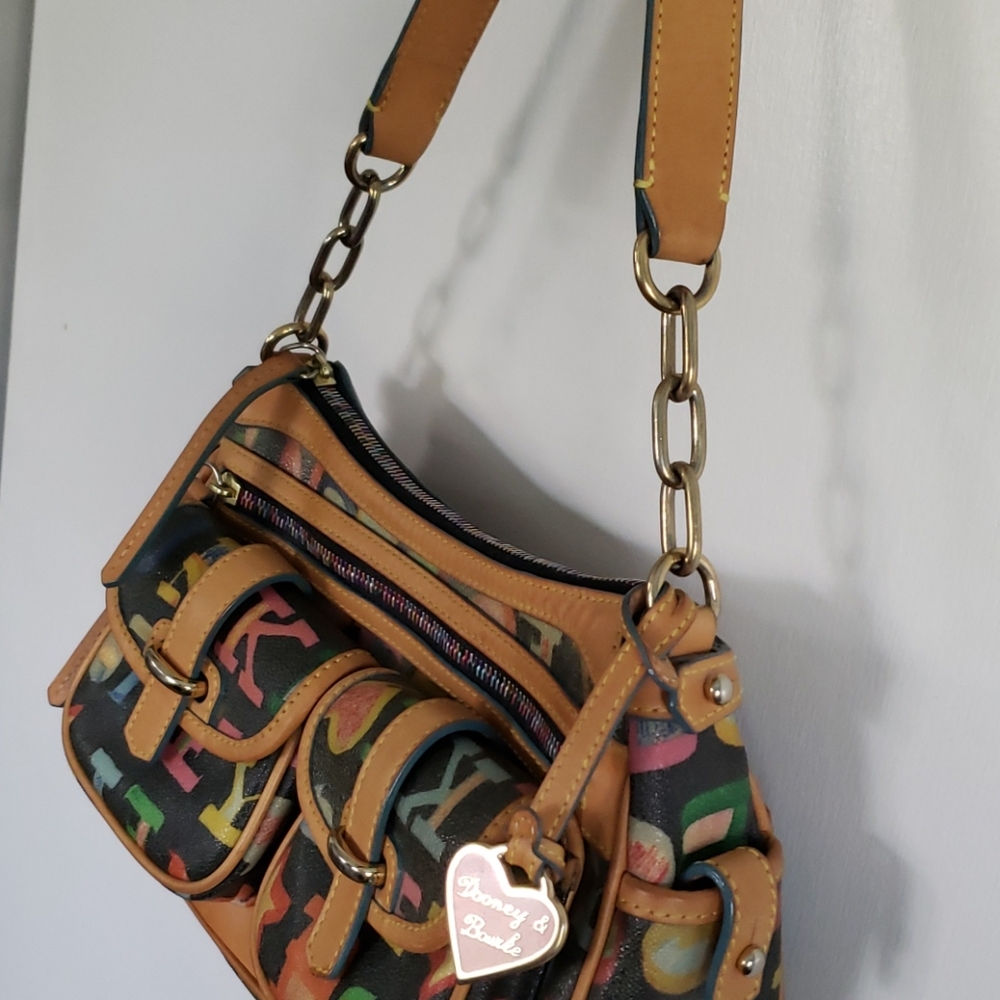 Authentic! Dooney & Bourke Scribble Handbag! - image 6
